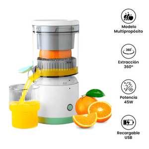 Exprimidor Eléctrico Portátil de Naranja y Frutas